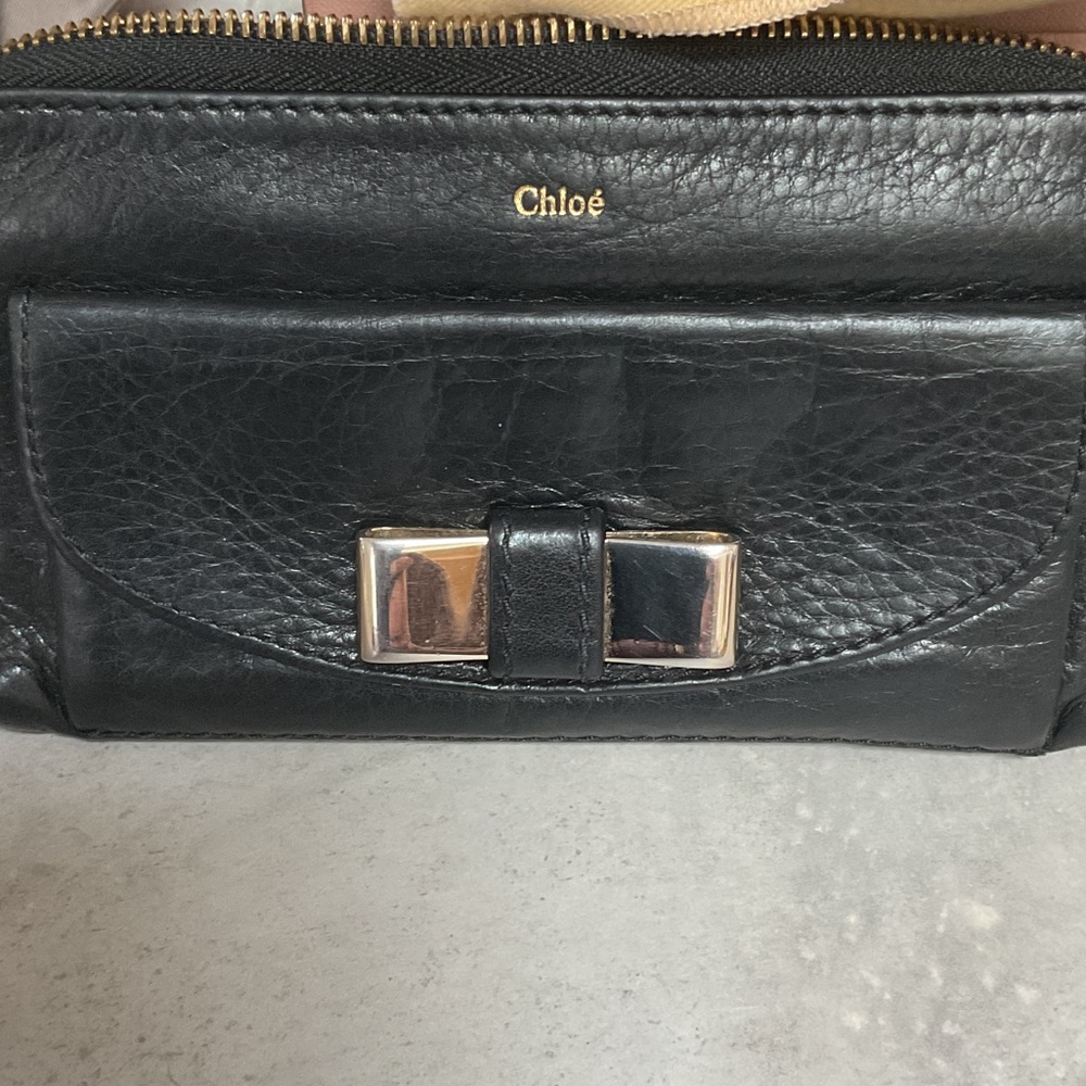 Black Leather Chloe wallet